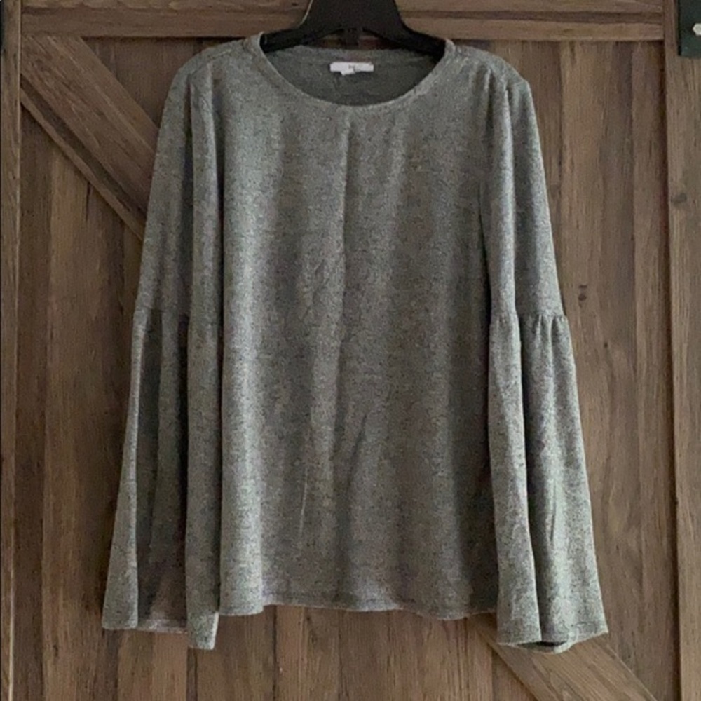 Halston Bell-Sleeved Top